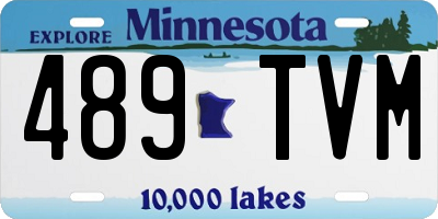 MN license plate 489TVM
