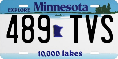 MN license plate 489TVS