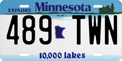 MN license plate 489TWN