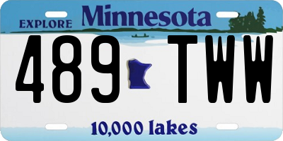 MN license plate 489TWW