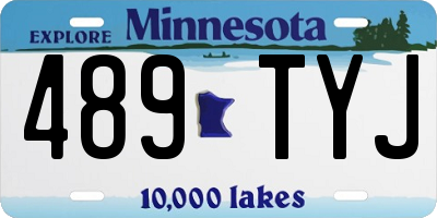 MN license plate 489TYJ
