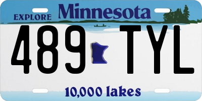 MN license plate 489TYL