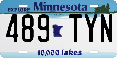 MN license plate 489TYN