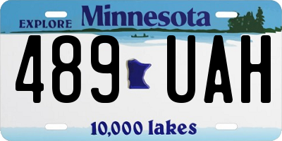 MN license plate 489UAH