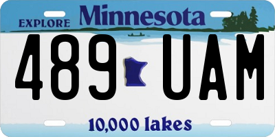 MN license plate 489UAM