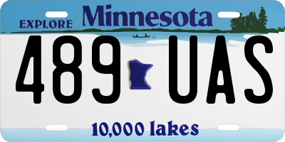 MN license plate 489UAS