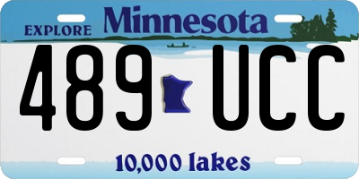 MN license plate 489UCC