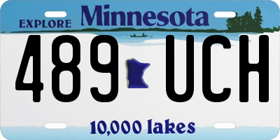 MN license plate 489UCH
