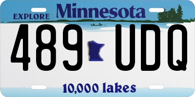 MN license plate 489UDQ