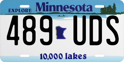 MN license plate 489UDS