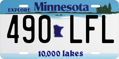 MN license plate 490LFL