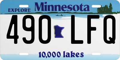 MN license plate 490LFQ