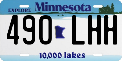 MN license plate 490LHH