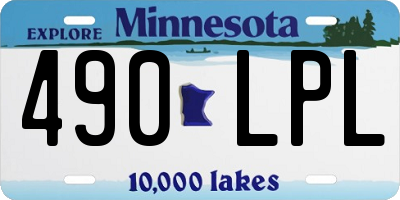 MN license plate 490LPL