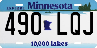 MN license plate 490LQJ