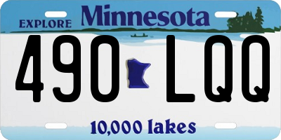 MN license plate 490LQQ