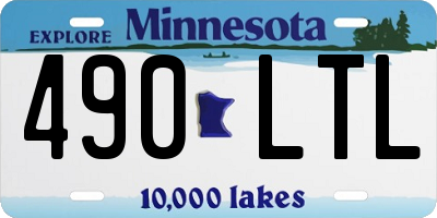 MN license plate 490LTL