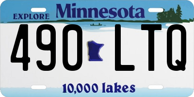 MN license plate 490LTQ