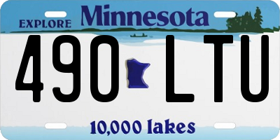 MN license plate 490LTU