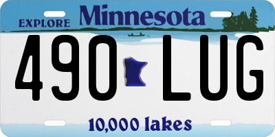 MN license plate 490LUG