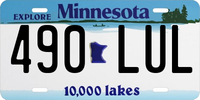 MN license plate 490LUL
