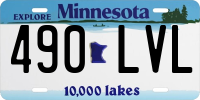 MN license plate 490LVL