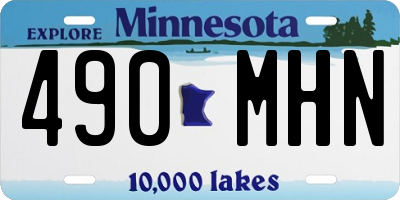 MN license plate 490MHN