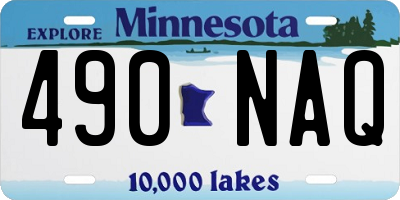 MN license plate 490NAQ