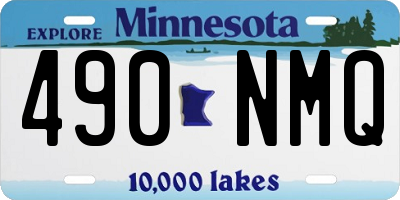 MN license plate 490NMQ