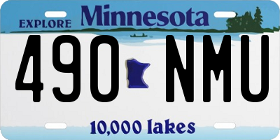 MN license plate 490NMU