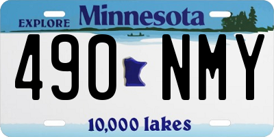 MN license plate 490NMY