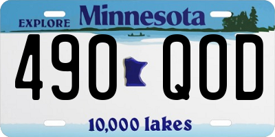 MN license plate 490QOD