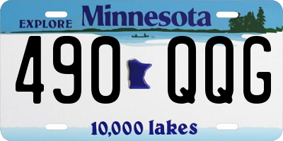 MN license plate 490QQG