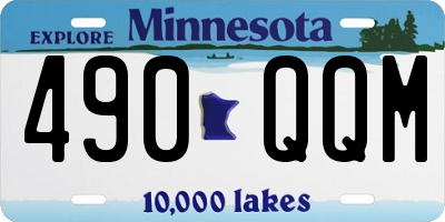 MN license plate 490QQM