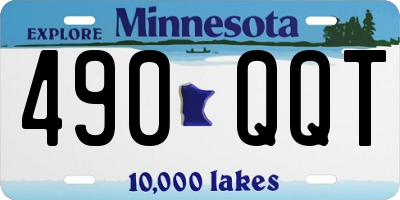 MN license plate 490QQT