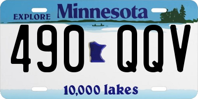 MN license plate 490QQV