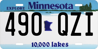 MN license plate 490QZI