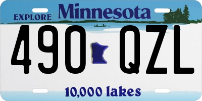 MN license plate 490QZL