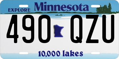 MN license plate 490QZU
