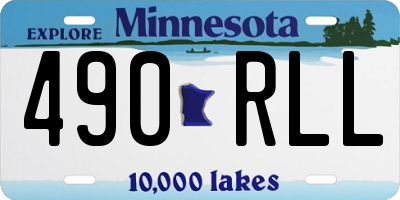 MN license plate 490RLL