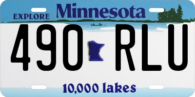 MN license plate 490RLU