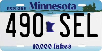 MN license plate 490SEL