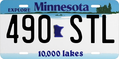 MN license plate 490STL