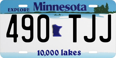 MN license plate 490TJJ