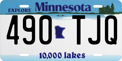 MN license plate 490TJQ
