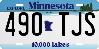 MN license plate 490TJS