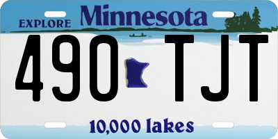 MN license plate 490TJT