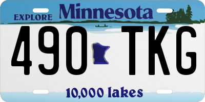 MN license plate 490TKG