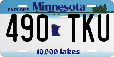 MN license plate 490TKU