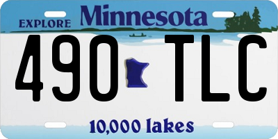 MN license plate 490TLC